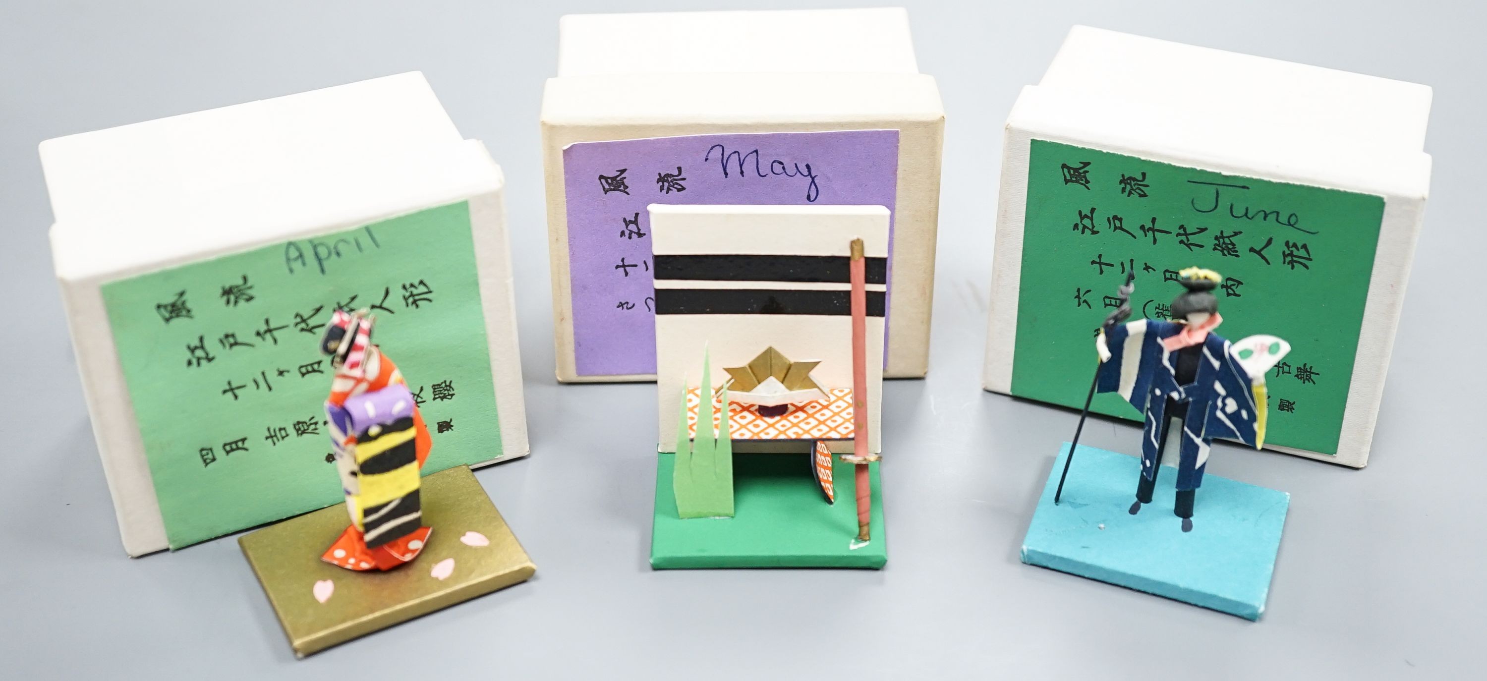 Japanese dolls- months of the year- 12 total